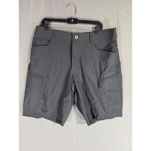 NWT KUHL Mens Gray Cargo Shorts Size 36 Outdoor Hiking Travel Utility
